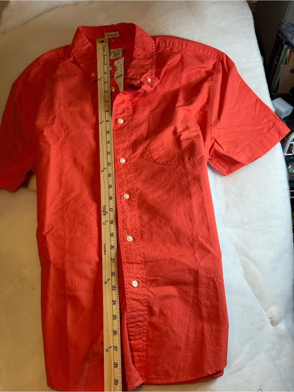 J. Crew Orange Button-Down Casual Shirt